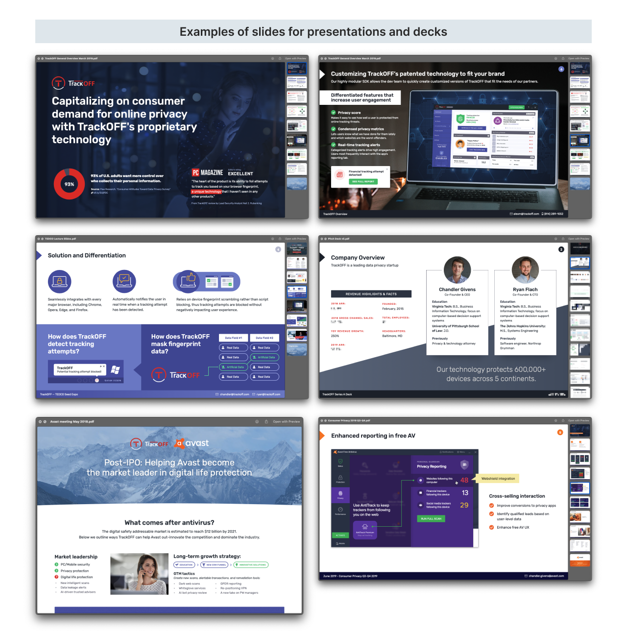 TrackOFF packaging and promo design